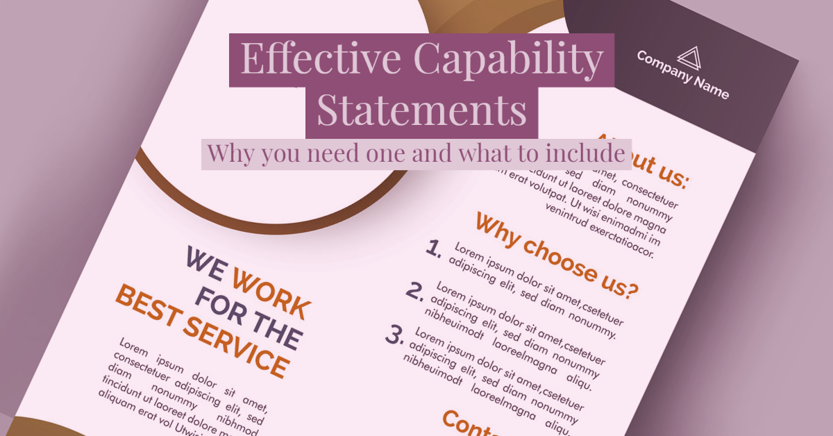 Federal Marketing: Effective Capability Statements