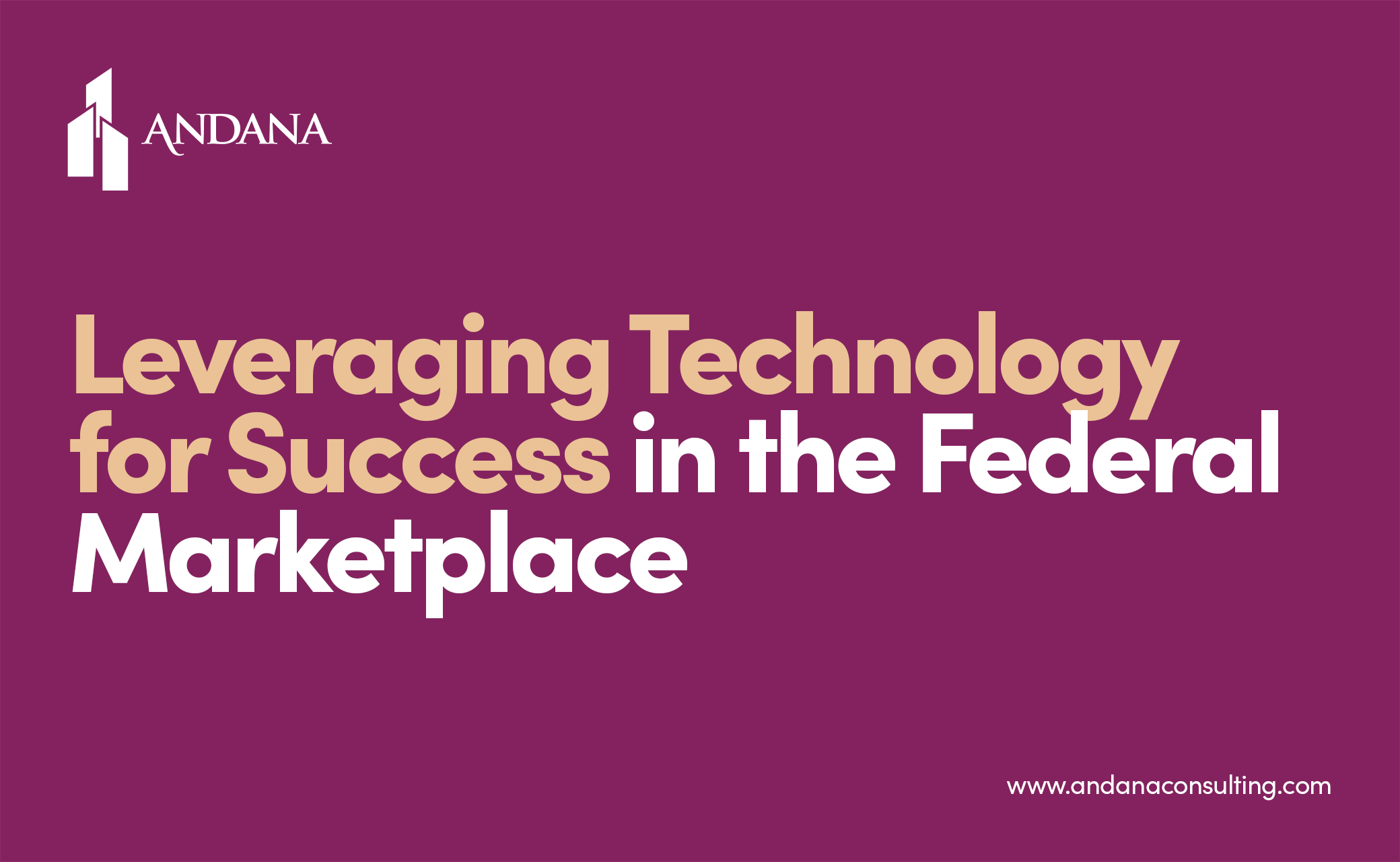 Leveraging Technology for Success in the Federal Marketplace