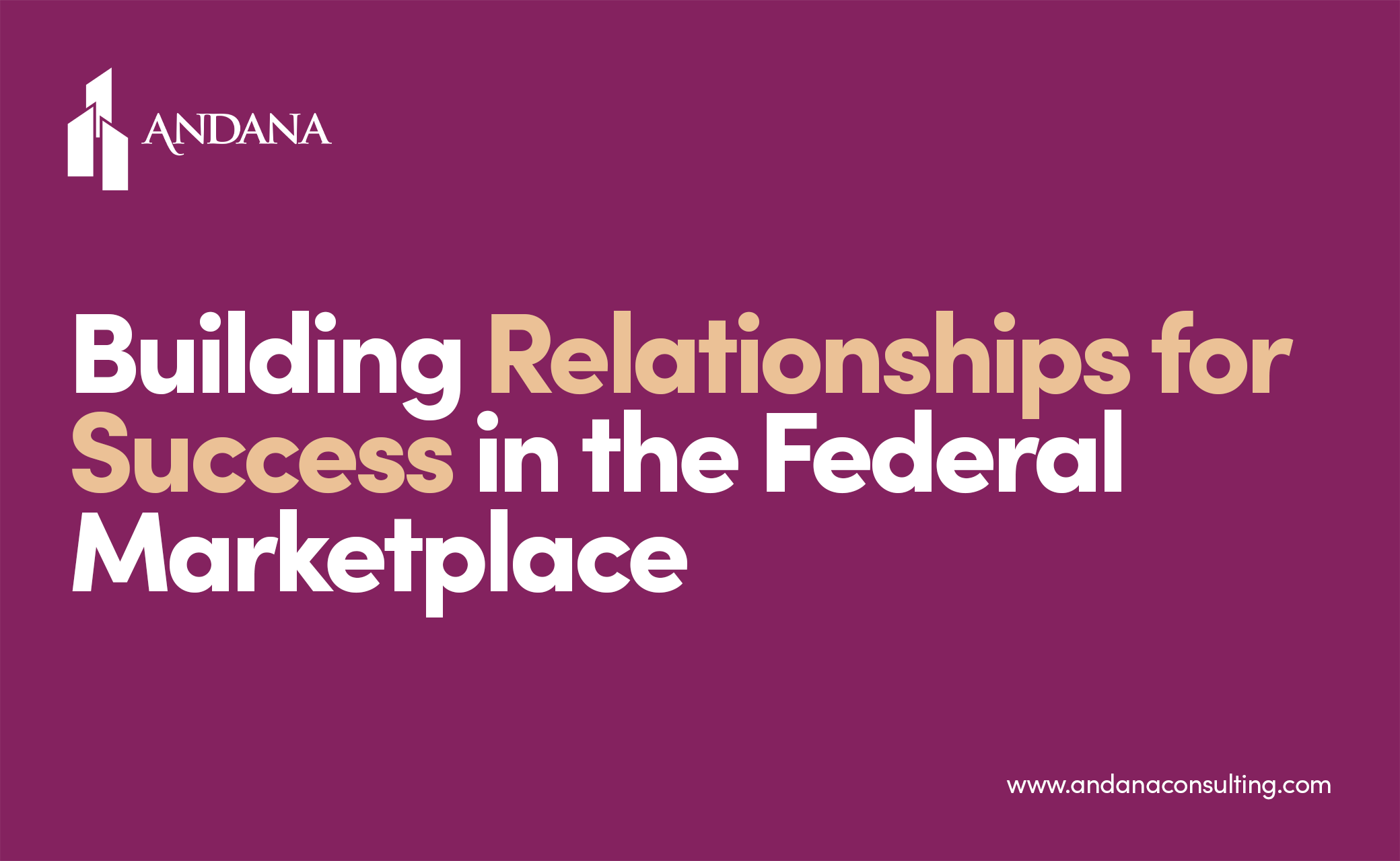 Building Relationships for Success in the Federal Marketplace